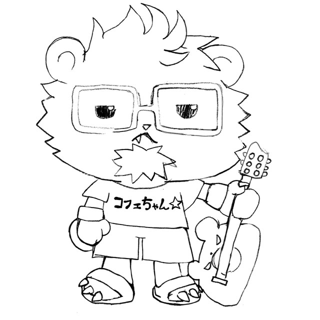 コフェちゃん デザイン検討ラフ