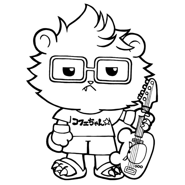 コフェちゃん 最終デザインに近いラフ